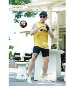  SXB YELLOW ROMA SLEVEELES HOODIE