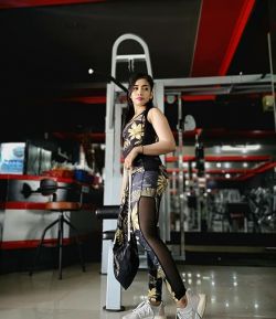 BULB ICON CLASH MESH TANKTOP RACERBACK AND MESH LEGGING