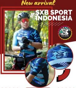 JERSEY ROAD BIKE SXB BLUE CHALD OF BRIGHT TYPE PRO SPEED 2