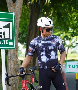 PUNISHER SPLASH DYE PRO SPEED PLUS HIDDEN POCKET SXB JERSEY ROAD (WHITE)