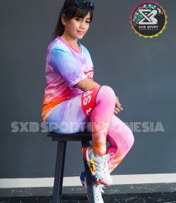 SXB BROKEN GLAS SHORT SLEEVE AND LEGGING