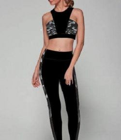 SXB FITNESS CAMOUFLAGE SPORT BRA AND LEGGING