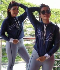 SXB NOVA FILA LONG SLEEVE HOODIE SWEATSHIRT AND LEGGING