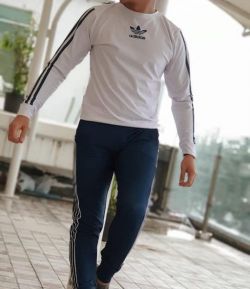 SXB SPORT LONG SLEEVE MINI CUTE AND LEGGING ADIDAS STRIPED