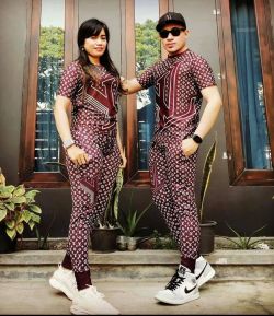 SXB SPORT LV PRINT VINTAGE SHORT SLEEVE AND JOGGER