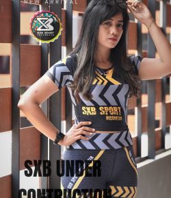 SXB UNDER CONTRUCTION SHORTSLEEVE CROP AND LEGGING