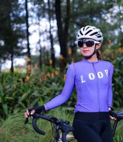 VIOLET SXB SULTAN LOOP ROAD BIKE JERSEY WOMENS LONG SLEEVE