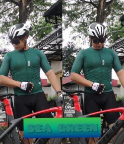 WARNA SEA GREEN , SXB SULTAN BAONG ROAD BIKE JERSEY